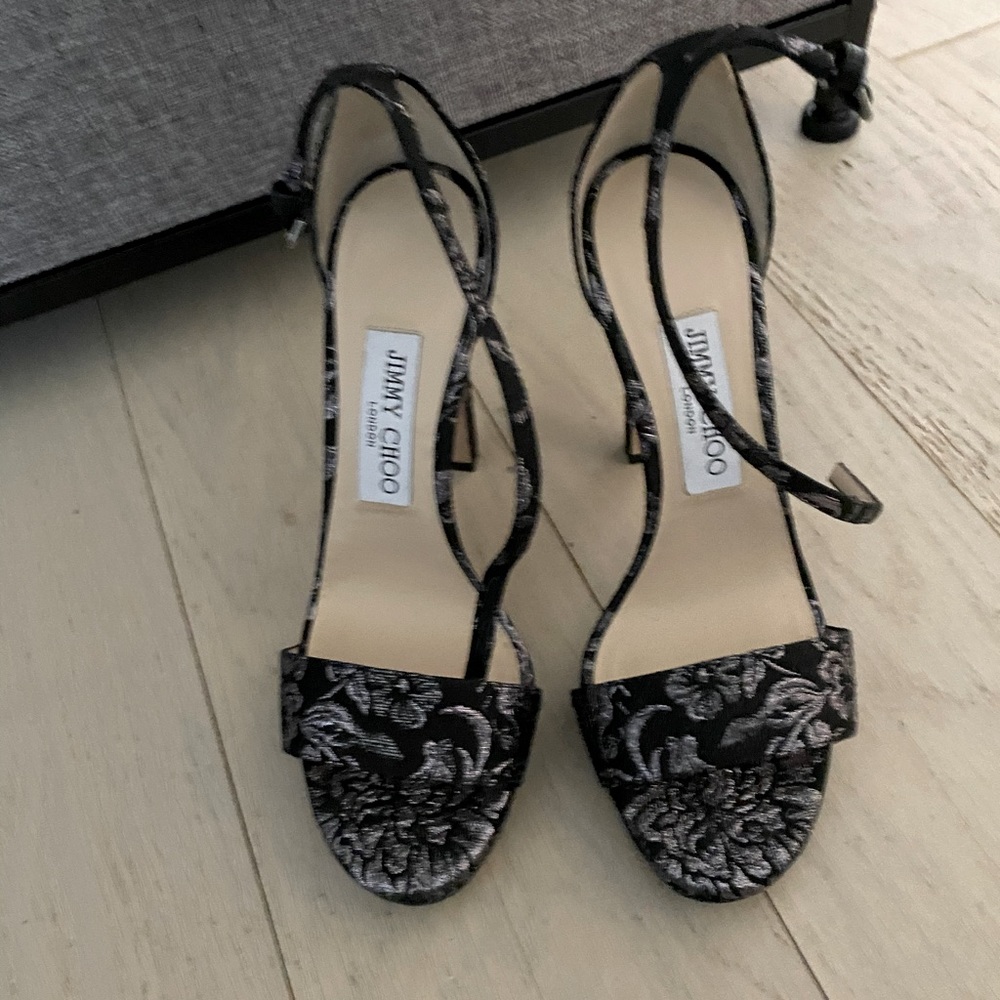 Jimmy choo brocade heels